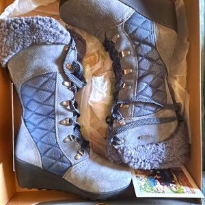 Bearpaw Destiny "Charcoal" boots Women's USA 7 EU 38 JP 24 BRAND NEW IN BOX